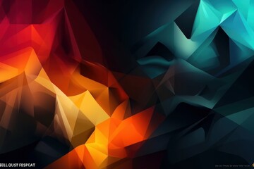 Abstract polygonal background. Futuristic technology style. Digital illustration, Generative Ai