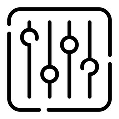 equalizer line icon