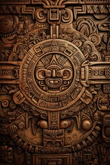 Paranormal Art Design: Abstract Geometric Textured Background inspired by Mayan Crafts: Generative AI