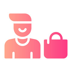 shopper gradient icon