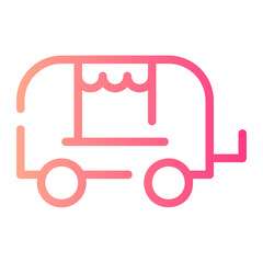 caravan gradient icon