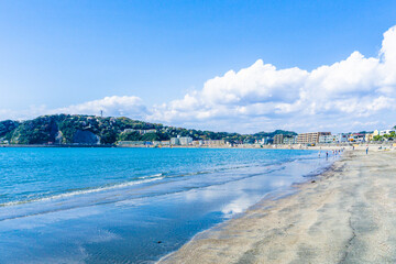 神奈川県の逗子海岸