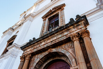 Fototapeta na wymiar Exterior of the Sé Catedral de Santa Catarina in Goa Velha, Panjim, Goa, India, Asia