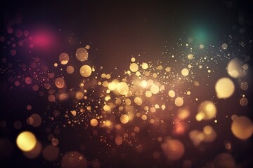 Colourful bokeh abstract background. Festive concept with defocused lights