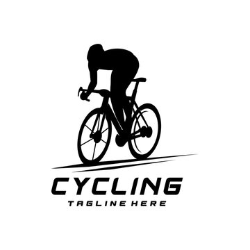 Cycling race vector logo illustration, cycle sport identity