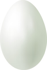 Transparent Easter egg in whitecolor