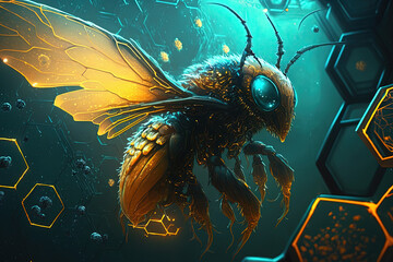 Cyber Bee. Cyber Hive