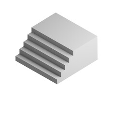 3d cube icon design. Business presentation infographic graph element.