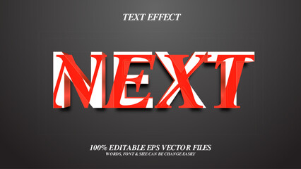 Next 3D Editable Text Effect