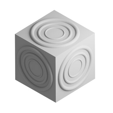 3d cube icon design. Business presentation infographic graph element.