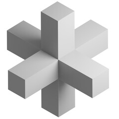 3d cube icon design. Business presentation infographic graph element.