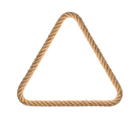 Triangle frame from rope