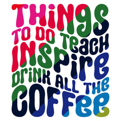 Retro Teacher  T-shirt Design, Vector