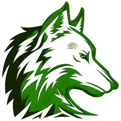 green wolf logo 