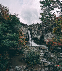 waterfall in the winter