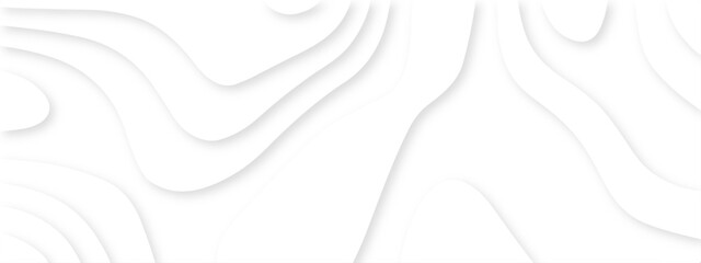 Abstract wavy line 3d paper cut background. Topographic canyon geometric map relief texture with curved layers and shadow. Abstract realistic papercut decoration textured with wavy layers