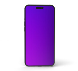 Smartphone realistic 3d render illustration with transparent background
