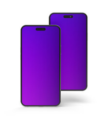 Smartphone realistic 3d render illustration with transparent background