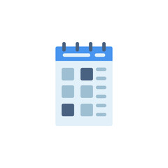 calendar vector icon flat style. perfect use for presentation, website, application and more. simple modern icon design color style