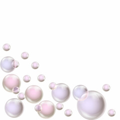 Background with bubbles, different colors.