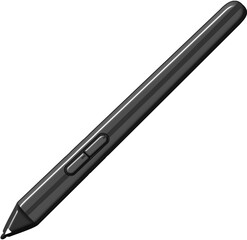 BLACK DIGITAL PEN ISOLATED ON WHITE