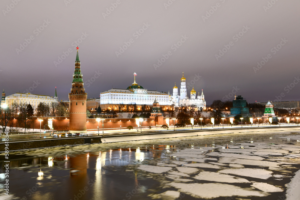 Poster kremlin - moscow, russia