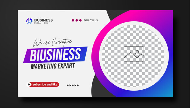 Modern YouTube Video Thumbnail For Workshop Promotion Corporate Thumbnail And Web Banner Template	