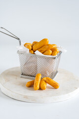 Telur gabus or Indonesian crackers