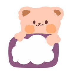 cute korea bear cartoon