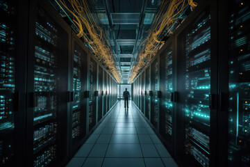 Mesmerizing Photograph of a Busy Data Center
