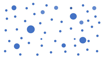 blue small and big dot on white background