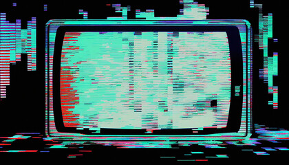 Distorted Television and Static - Generative Ai