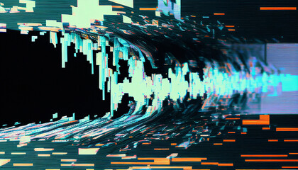Distorted Device Screen Static/Background - Generative Ai