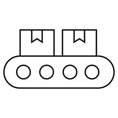 engineering icon conveyor belt and conveyor