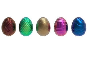 Obraz premium five luxury easter egg . 3D rendering