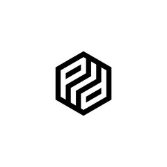 psd Abstract initial monogram letter alphabet logo design