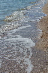waves, shores and a blue-turquoise paradise for relaxing by the ocean. sea tide