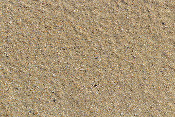 close-up of a sandy drawing, a beach in summer