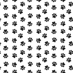 Fototapeta na wymiar Dog Paw Print, Dog Paw Print Pattern, Cat Paw Print, Paw Print Pattern, Paw Pattern, Animal Paw Print Vector Illustration Background