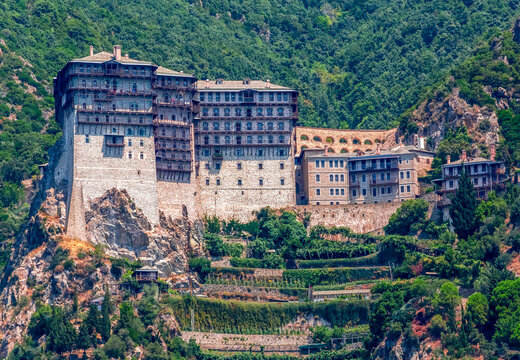 Simonopetra (Simonos Petra) Monastery in Athos, Chalkidiki, Greece