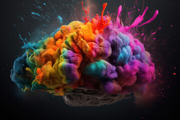 Colorful Creativity Explosion of Human Brain