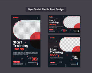 Gym Social Media Post Design