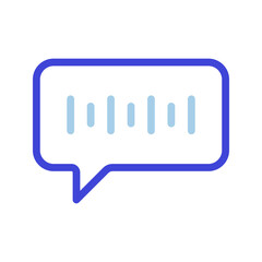 Audio Message icon. sign for mobile concept and web design. vector illustration
