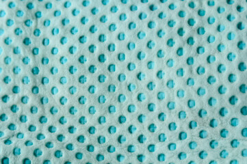 blue rubber napkin with dots can be used as a background