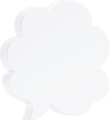 Speech bubbles, 3D Chat bubble talk isolated.