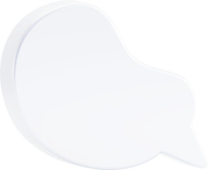 Speech bubbles, 3D Chat bubble talk isolated.