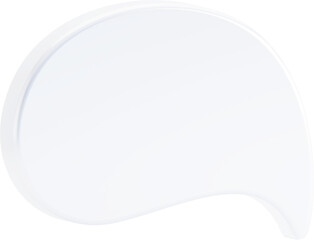 Speech bubbles, 3D Chat bubble talk isolated.