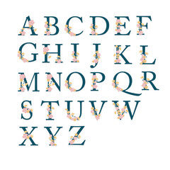 Floral alphabet