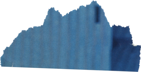 blue textured scrap of magazine paper