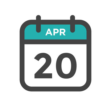 April 20 Calendar Day or Calender Date for Deadline or Appointment